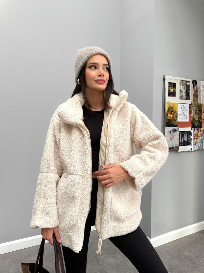 Melis Teddyfell Jacke