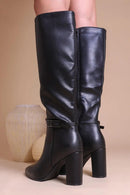 Nirvana Knee Boots mit Blockabsatz
