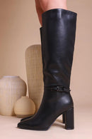 Nirvana Knee Boots mit Blockabsatz