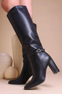 Nirvana Knee Boots mit Blockabsatz