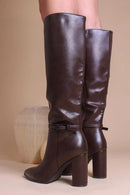 Serina Knee Boots mit Blockabsatz
