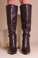 Serina Knee Boots mit Blockabsatz