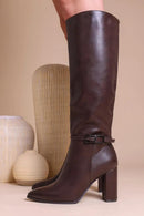Serina Knee Boots mit Blockabsatz