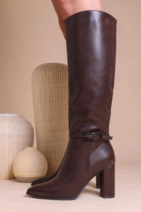 Serina Knee Boots mit Blockabsatz