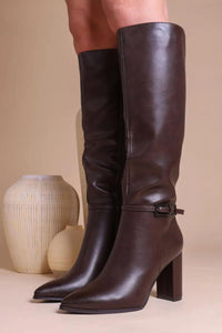 Serina Knee Boots mit Blockabsatz