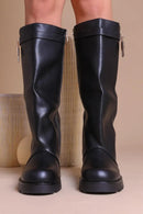 Narelle Chunky Boots mit Schloss detail