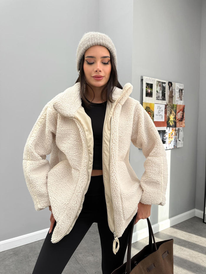 Melis Teddyfell Jacke