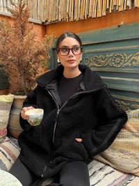 Melis Teddyfell Jacke