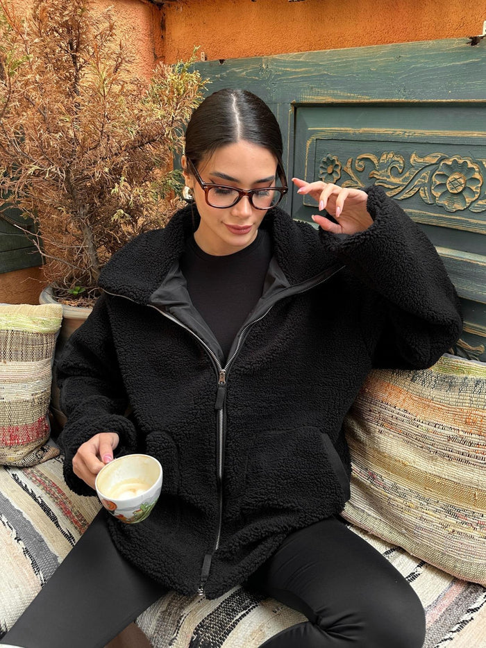 Melis Teddyfell Jacke